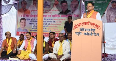 मुख्यमंत्री पुष्कर सिंह धामी ने गजा में घण्टाकर्ण देवता के दर्शन कर पूजा अर्चना की