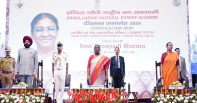 इंदिरा गांधी राष्ट्रीय वन अकादमी के दीक्षांत समारोह में पहुंची राष्ट्रपति, 101 अधिकारी हुए पास आउट