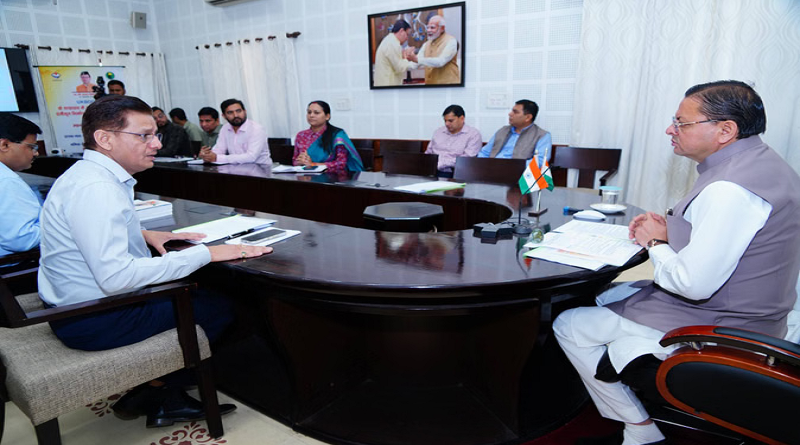 सीएम धामी ने सन्निर्माण कर्मकार कल्याण बोर्ड के श्रमिक सेवा मोबाइल एप का किया लोकार्पण