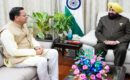 राज्यपाल लेफ्टिनेंट जनरल गुरमीत सिंह से मुख्यमंत्री पुष्कर सिंह धामी ने शिष्टाचार भेंट की